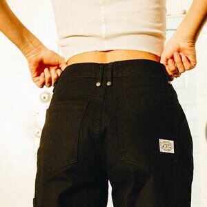 NWT ATWYLD Union Chino CORDURA Pants in Black Womens Size 28